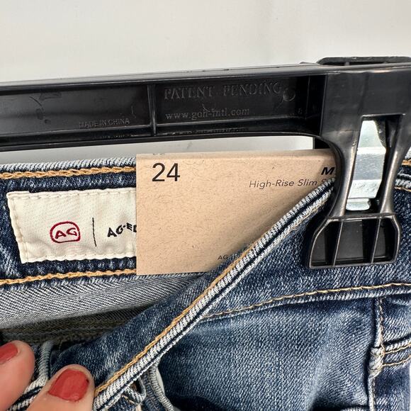 AG Jeans Adriano Goldschmied NWT Mari High Rise Slim Straight Denim Jeans  // 24 - Picture 8 of 13